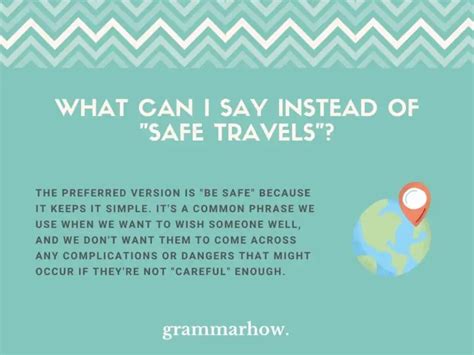 11 Better Ways To Say “Safe Travels” .